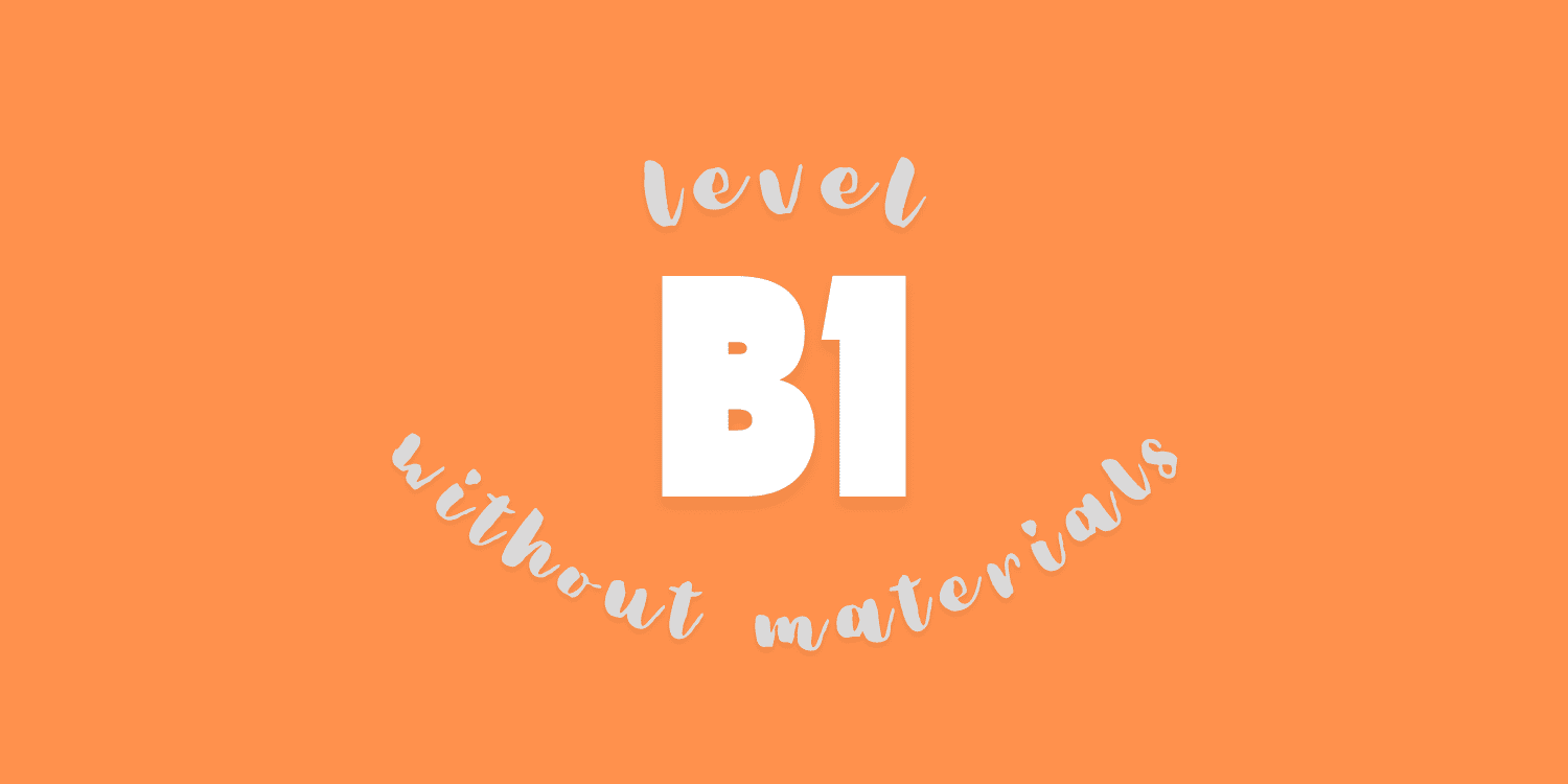 B1 Turkish Language Course Without Materials