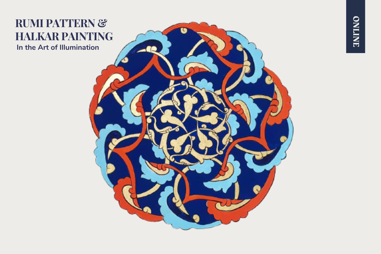 Rumi Pattern & Halkar Painting in Tezhip