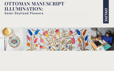 Ottoman Manuscript Illumination: Semi-Stylized Flowers