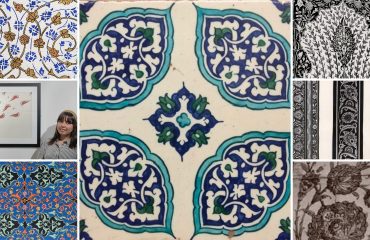 Ottoman Tile Painting on Paper | Rumi & Şemse from Yeni Cami | Nagihan Seymour